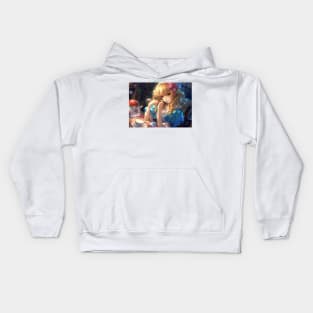 Alice no tea time Kids Hoodie